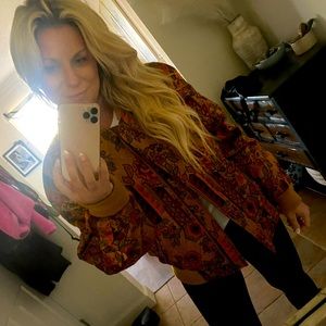 Vintage Silk Bomber Jacket